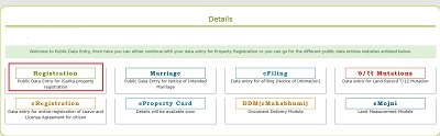 Public Data Entry for iSarita property registration